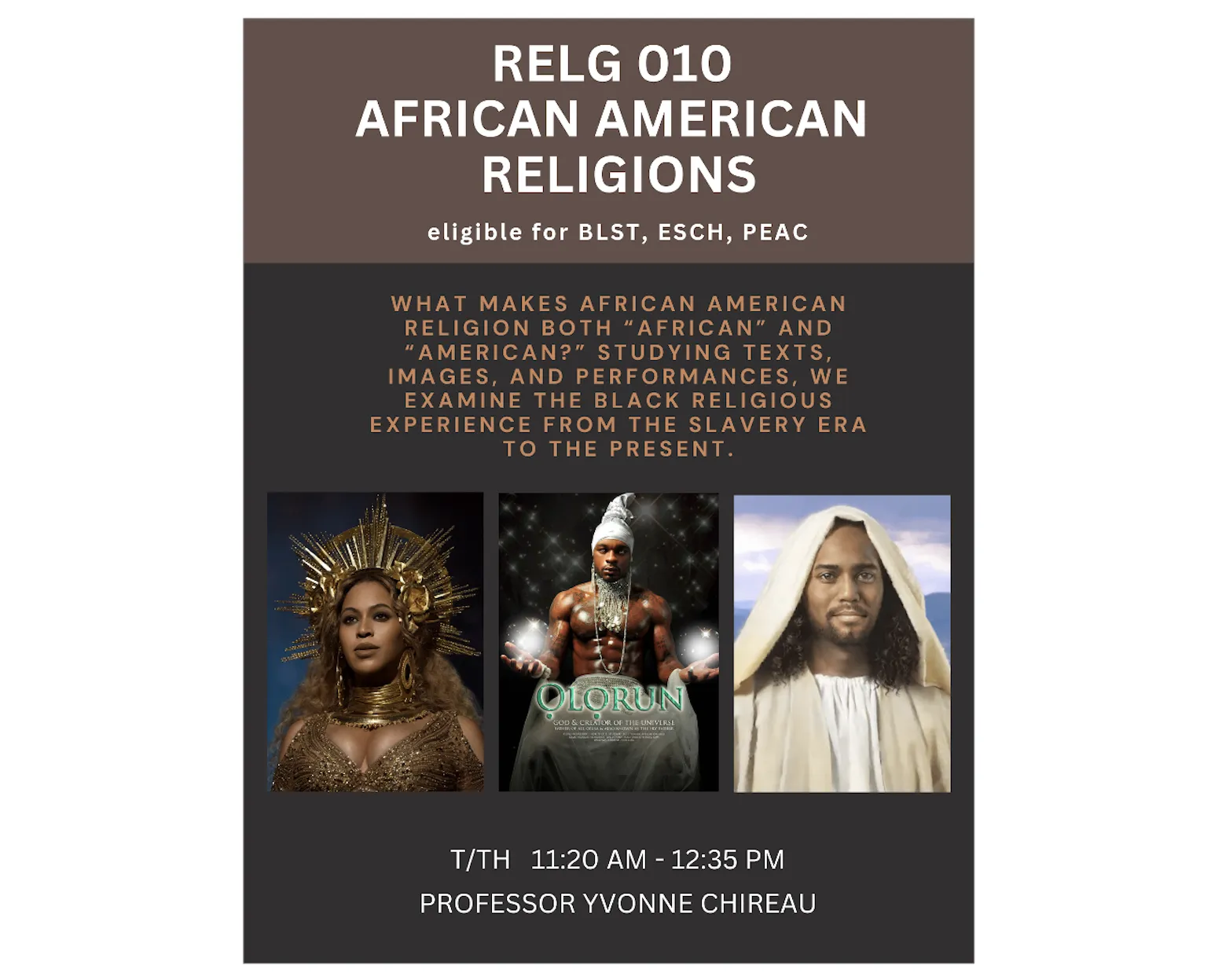 Religion 010: African American REligions
