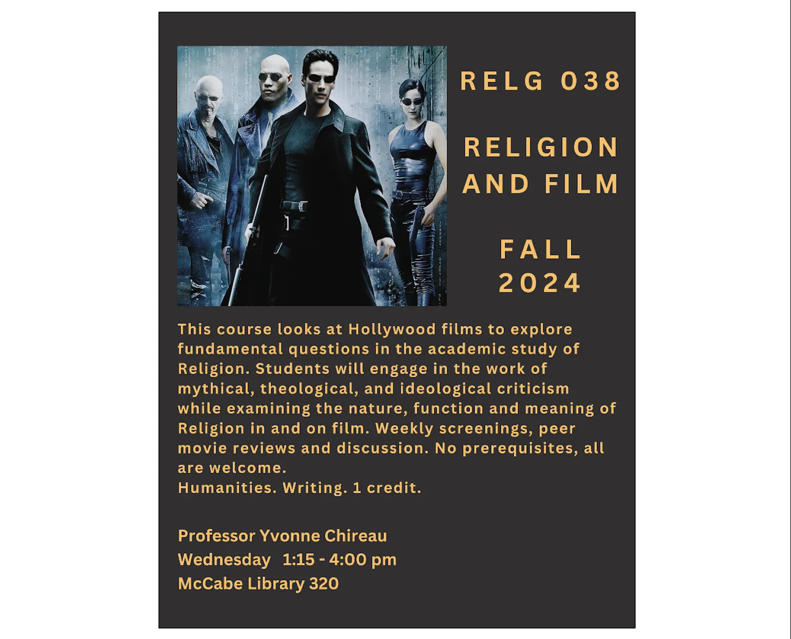 Religion 038: Religion and Film