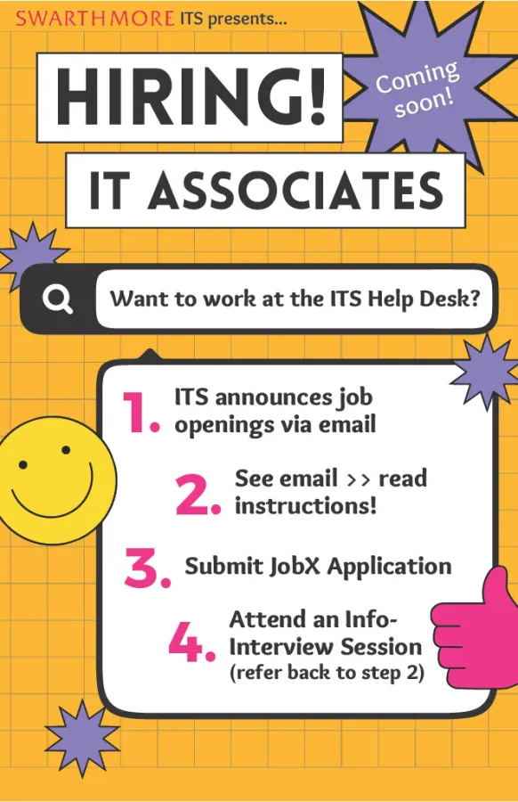 ITSA hiring poster