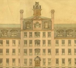 Parrish Hall around 1870